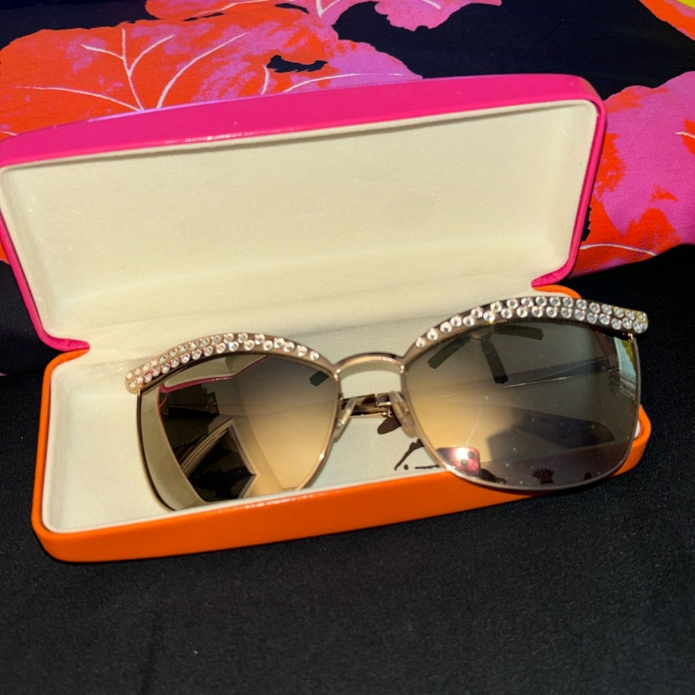 🎈FINAL MARKDOWN 🎈Kate Spade Leandra Cat Eye Mirrored Sunglasses - Picture 2 of 6